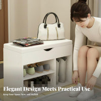 Upholstered Shoe Rack Bench Multifunctional Design Cushi Single D Shoe Cubby