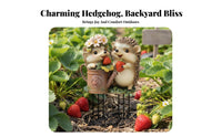 2D Acrylic Hedgehog Yard Art Hedgehog Garden Stake Weather-Resistant Animal Garden Insert for Gardeners, Patio, Flower Bed