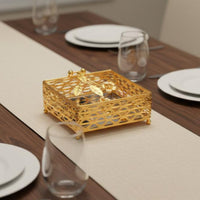 Hollow Floral Tissue Holder Accessible Bottom Household Storage for Coffee Table