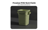 Open-Top Trash Can | Sturdy Thickened Build, Space-Saving Tapered Shape, Trash Can with Handles, for Kitchen