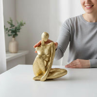 Abstract Human Statue Fine Workmanship Modern Art Statue Textured Surface