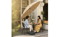 Outdoor Umbrella with Tilt Tilting with Fiberglass Ribs UPF 50+ Market Umbrella with Tilt for Homeowners, Cafe Owners, Backyard, Poolside