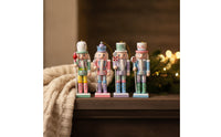 4 Pieces Nutcracker Figurine with Holiday Sweet Nutcracker   Tabletop Decor for Decorators, Collectors, Holiday Displays, Shelves