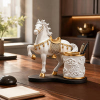 Horse Pen Holder Long-Lasting Horse Desk Organizer Easy to Clean for Study