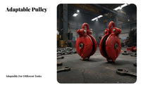 Sturdy Duty Hoist Ing Pulley Long-Lasting Steel Construction Rotating Hoist Ing Pulley Sturdy Duty Grab Block 360 Degree
