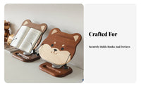 Cartoon Dog Bookrest Sturdy Adjustable Bookstand Multi-Purpose for Desk, Readers
