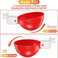 9 Pieces Automatic Chicken Drinker Included Farm Supply DIY Setup