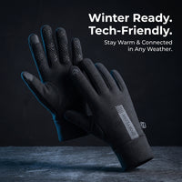 Winter Thermal Gloves for Men Women, Touch Screen Warm Fleece Lining Gloves, Windproof Water-Resistant Outdoor Sports Gloves for Cold Weather