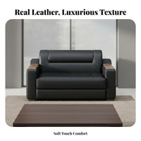High-Resilience Foam Cushions 3 Seater Leather Office Sofa Easy to Clean 3 Seater Office Couch Wear-Resistant Modern Business Reception Couch Waterproof for Visitors, Clients, Homeowners, Lobby, Waiting Room