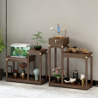 Bamboo Plant Stand with Multiple Tiers