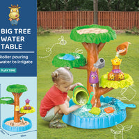 Children's Outdoor Sand and Water Play Table with Four-Tier Pool, Garden Beach Set