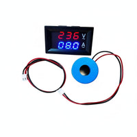 Easy Installation Double Display Voltage Current Meter Digital AC Volt Amp Meter for DIY Enthusiasts