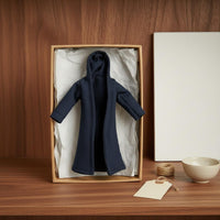 1/18 Doll Trench Coat Small Scale 3.75 Inch BJD Coat Handmade Action Figure Outfit for Collectors, Display