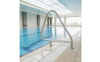 Stainless Steel Pool Ladder Handrail Surface Mounting Pool Handrail Strong Hardware Polished for Contractors, Swimming Pools, Poolside