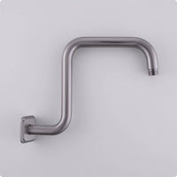 Z-Shaped Shower Arm 90-Degree Bathroom Fixture Polished Cylindrical