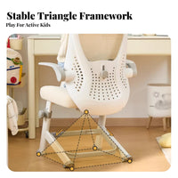 Adjustable Student Chair Ergonomic Design Study Seat Stable Base for Children