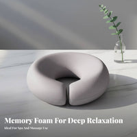 Slow Rebound U-Shaped Face Down Pillow Breathable U-Shaped Face Pillow Removable and Washable for Home Users, Patients, Beauty Salon