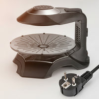 Infrared Electric BBQ Grill with Circular Plate Indoor Tabletop Grill Easy to Clean Low-Oil for Kitchen
