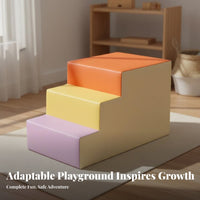 Early Development Soft Foam Climber and Slide Anti-Collision Indoor Climb and Crawl Activity Set Long-Lasting Toddler Foam Climbing Blocks Easy to Clean for Preschoolers, Daycare Providers, Kindergarten, Preschool, Nursery, Playroom