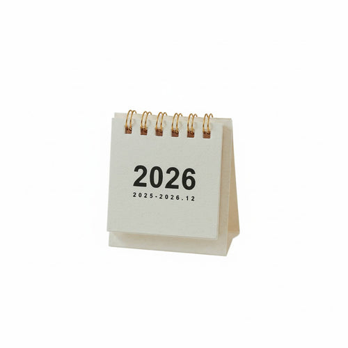 2026 Table Calendar, Simple Portable, Muji Style, Daily Planning