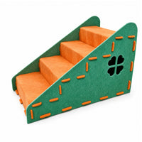 4-Step Pet Stairs Removable Dog Steps Washable for Bedside