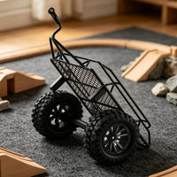RC Load Bed Trailer Realistic RC Trailer with Tow Hitch for Trail Runs