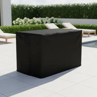 Dustproof Waterproof Dust Cover Sun Protection Outdoor Table Cover Drawstring Closure Patio Furniture Protector Windproof for Balcony, Garden