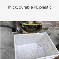 Plastic Turtle Tank with Drain, Tortoise Habitat Box