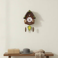 Retro Design Cuckoo Clock Operated Wooden Cuckoo Wall Clock Traditional Home Decor for Kids, Children's Bedroom, Living Room