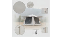 Leak-Resistant Inflatable Tent with Pump Heavy-Duty Oxford Cloth Inflatable Tent Windproof Shelter Long-Lasting for Family Trips