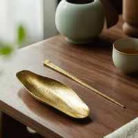 2 Pieces Tea Scoop with Tea Pick Titanium Utensil for Hosts