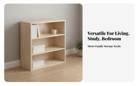Large Capacity Floor Standing Bookcase Thickened Shelves Multi-Layer Bookshelf Stable Base Floor Standing Display Cabinet Reinforced Back Panel for Book Lovers, Office Workers, Homeowners, Living Room, Bedroom