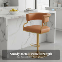 Adjustable Pedestal Bar Stool Modern Minimalist Design Adjustable rotating Stool