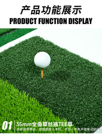 Foldable 3-in-1 Golf Hitting Mat for Indoor and Outdoor Use