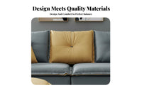 Tech Material Minimalist 3-Seater Sofa Nordic Design Lounge Seating Light Luxury Couch Small Apartment Friendly for Homeowners, Business Owners, Families, Living Room, Reception Area, Office, Bedroom