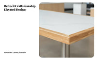Canteen Table and Chair Group Waterproof abrasionResistant Square Table and 4 Chairs Set sturdyDuty Frame Modern Design