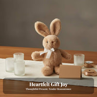 Bow Tie Bunny Soft Cozy and Snuggly Bunny Soft Toy High-Quality Textile Hare Stuffed Animal for Young Children, Infants, Birthday Gift, Wedding Favor