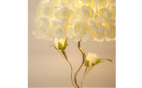Floral Rose Flower Table Lamp Warm Light Rose Flower Lamp Decorative Romantic for Bedroom, Bedside, Living Room, Wedding