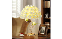 Rose Flower Table Lamp Floral Rose Flower Lamp Warm Light Decorative for Bedroom, Bedside