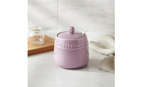 Ceramic Seasoning Jar with Spoon Modern Design Ceramic Condiment Set Space