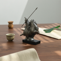 Terracotta Warrior Figurines with Horse Historical Tabletop Ornament Collectible