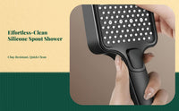 High Pressure Handheld Shower Head, Adjustable Square Rain Shower, Multi-Mode Detachable Set, Bathroom, Easy Installation