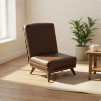Miniature Sofa Chair Wooden Legs Dollhouse Armchair Low Angled Miniature Couch for Room Decor