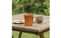 Wooden Cup with Handle Wooden Mug with Handle Wood-Grain for Kitchen, Tabletop