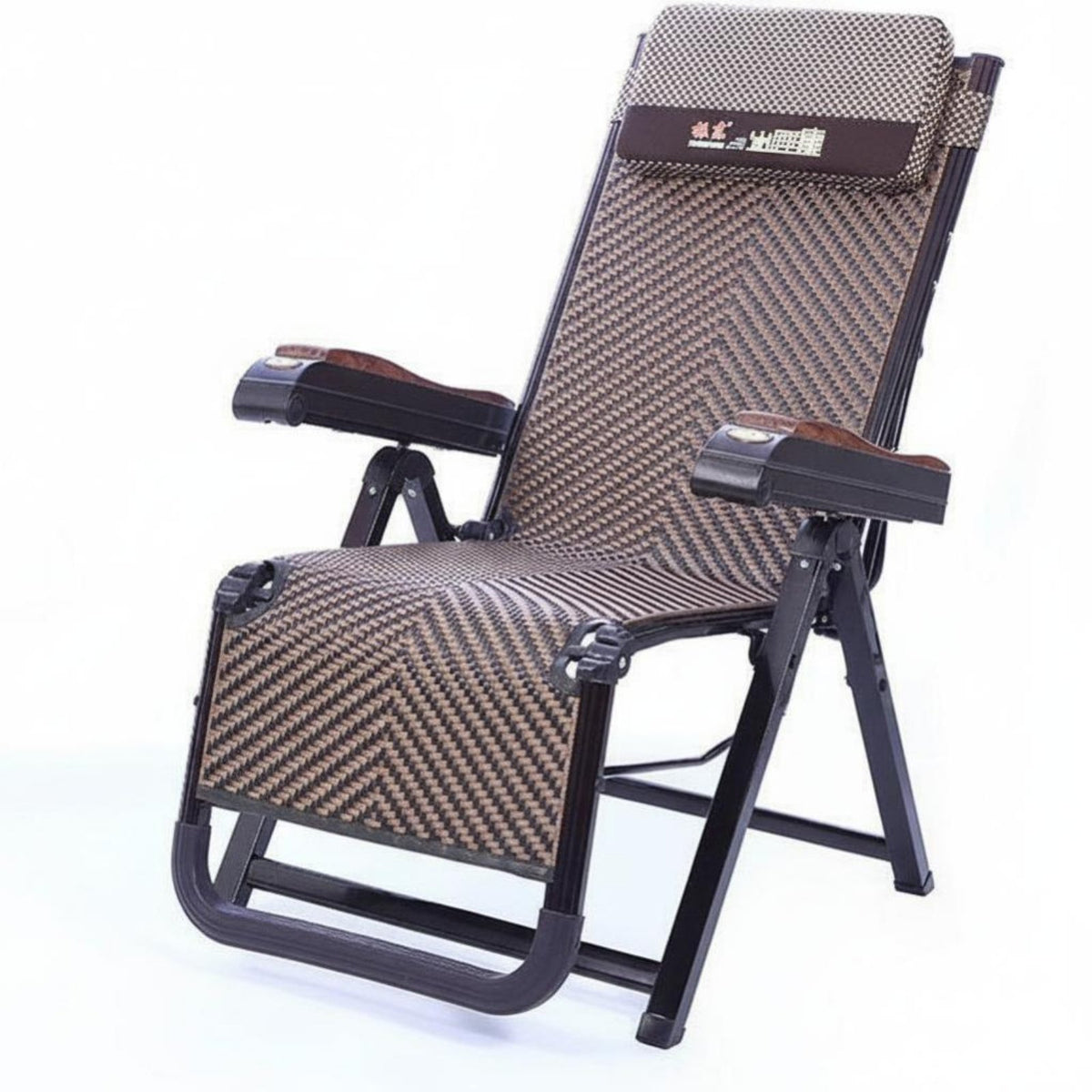 Weight-Relief Chair Foldable Design Folding Recliner Padded Headrest for spineyard