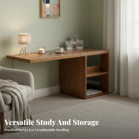 Corner-Shapedd Desk with Storage Single-Unit Multi-Functional Computer Table Modern Design & Aesthetic Adaptable Configuration