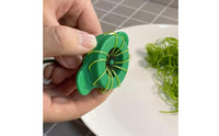 Scallion Shredder Round Opening Stainless Steel Compact