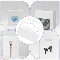 200 Pieces Self Hang Tab Punch Display Tag Easy to Use Packaging Accessory for Supermarket