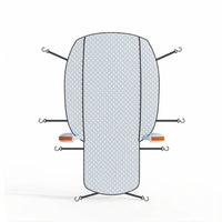 Thickened Half Car Cover Quilted Car Half Cover Secure Fit Cotton Lined for Outdoor Parking, Winter Protection
