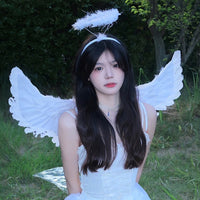 Halloween Children Adult Angel Wings Feather Wings Prop Stage Costume Accessory